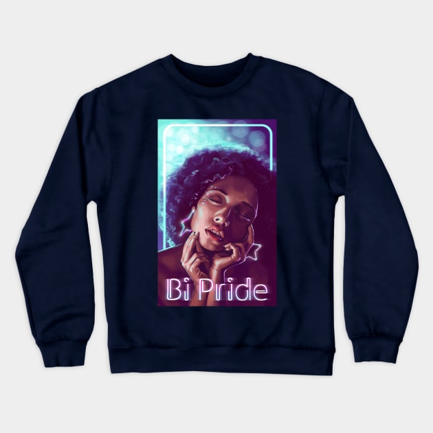 Bi Pride Crewneck Sweatshirt by hollowedskin